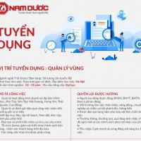 TUYỂN DỤNG – Quản lý Vùng