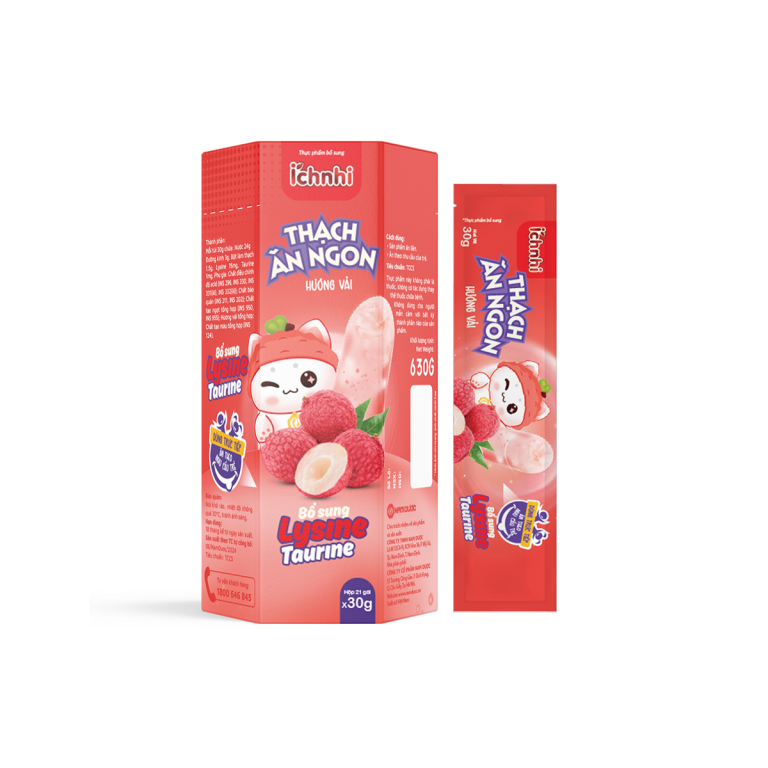 THỰC PHẨM BỔ SUNG ÍCH NHI THẠCH ĂN NGON HƯƠNG VẢI